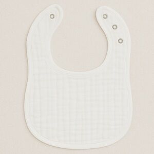 Pack of 7 Muslin Bibs by Comfy Cubs - White